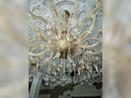 Große Glasschale von Maria Theresia Kronleuchter